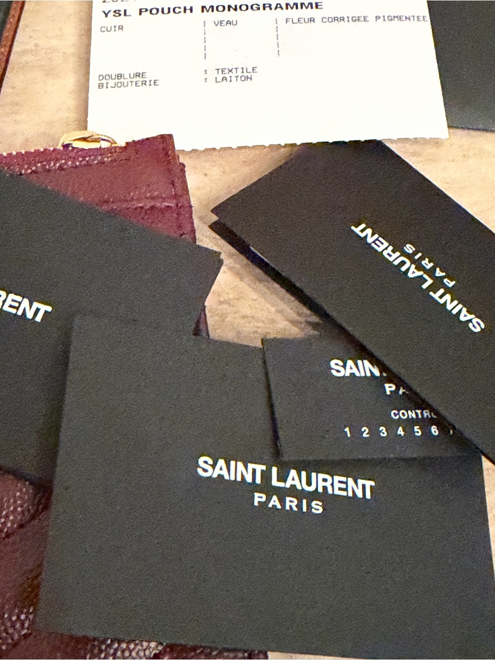 YSL Cassandra wallet / pouch NWT full set - Picture 5 of 5